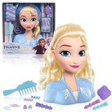 Disney Frozen Elsa Styling Head Toy with 14 Accessories for Hair Styling and Braiding, Ages 3+