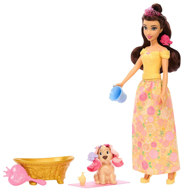 Disney Princess Doll and Feature Pet Playset for Ages 3+ B6