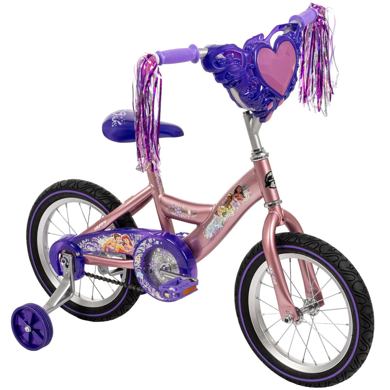 Disney Princess Kids' Bike with Removable Training Wheels, 14-in F0