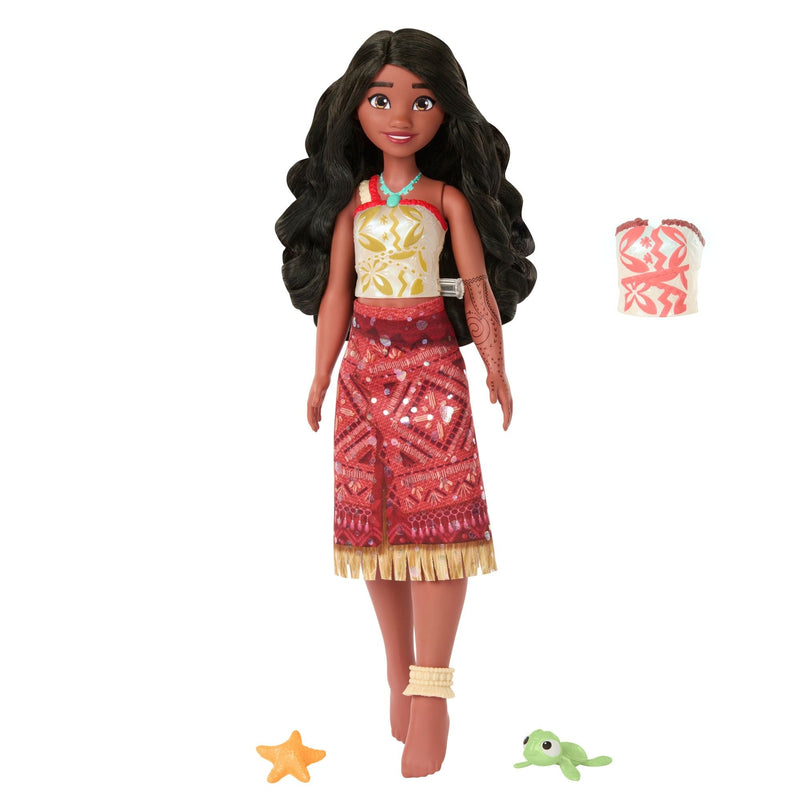 Disney Princess Moana 2 Swimming Tautai Moana Fashion Doll for Ages 4+ C1