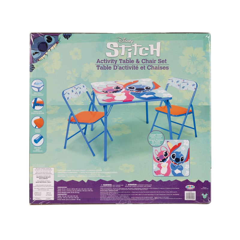 Disney Stitch Washable Vinyl Activity Table Set, 3-pc S4
