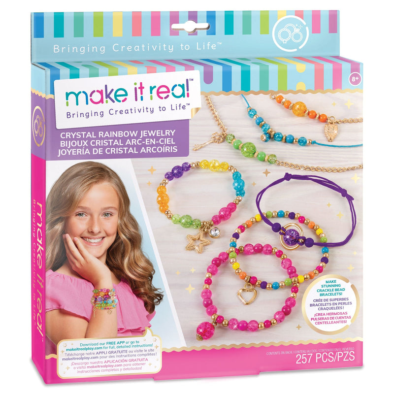 DIY Customizable Friendship Bracelete & Charms, Multi-Coloured, 257-pk, for Arts & Crafts/Birthday Favour C2
