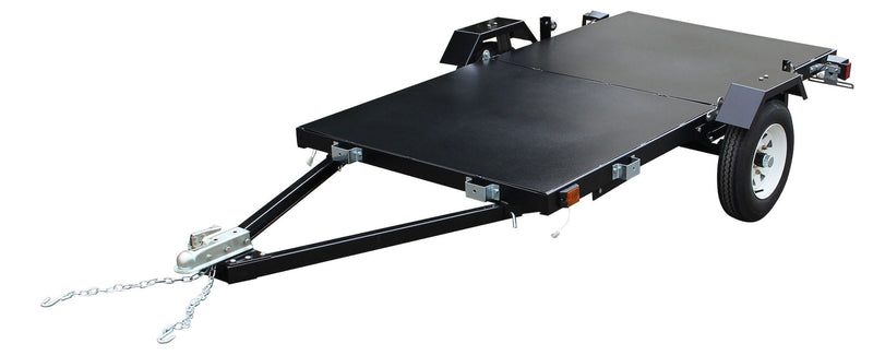 DK2 4x8-ft Single-Axle Folding Utility Trailer with 2-in Ball Coupler B4