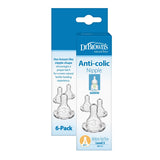 Dr. Brown's Natural Flow Level 3 Silicone Nipples, 6-pk