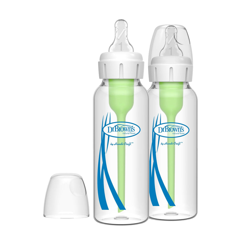 Dr. B's + Glass Narrow Bottles, 8-oz, 2-pk U7