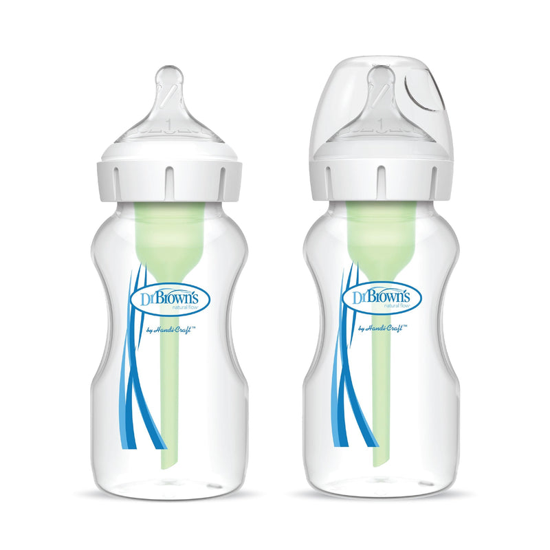 Dr. B's + Wide Neck Bottles, 9-oz, 2-pk O0