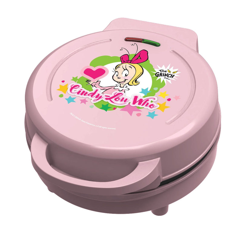 Dr. Seuss Cindy Lou Who Heart Shaped Waffle Pop Maker, Pink E3