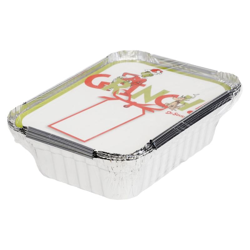 Dr. Seuss Grinch Aluminum Containers with Lids, 5-pk Q7