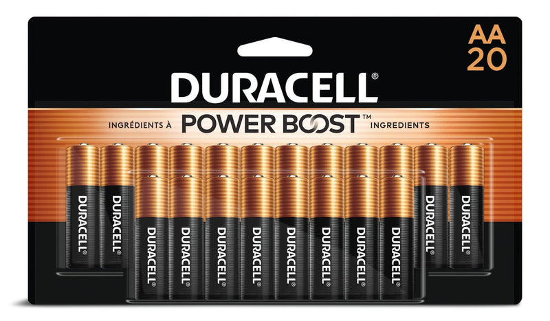 Duracell Coppertop AA Batteries, Alkaline, 20-pk H0