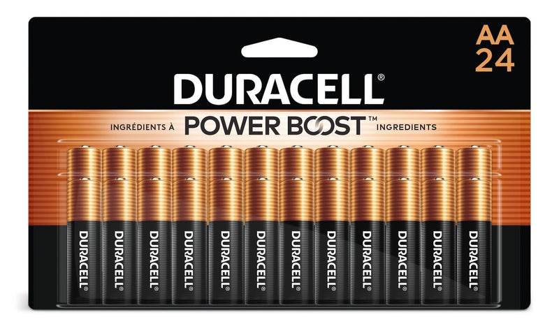 Duracell Coppertop AA Batteries, Alkaline, 24-pk F9