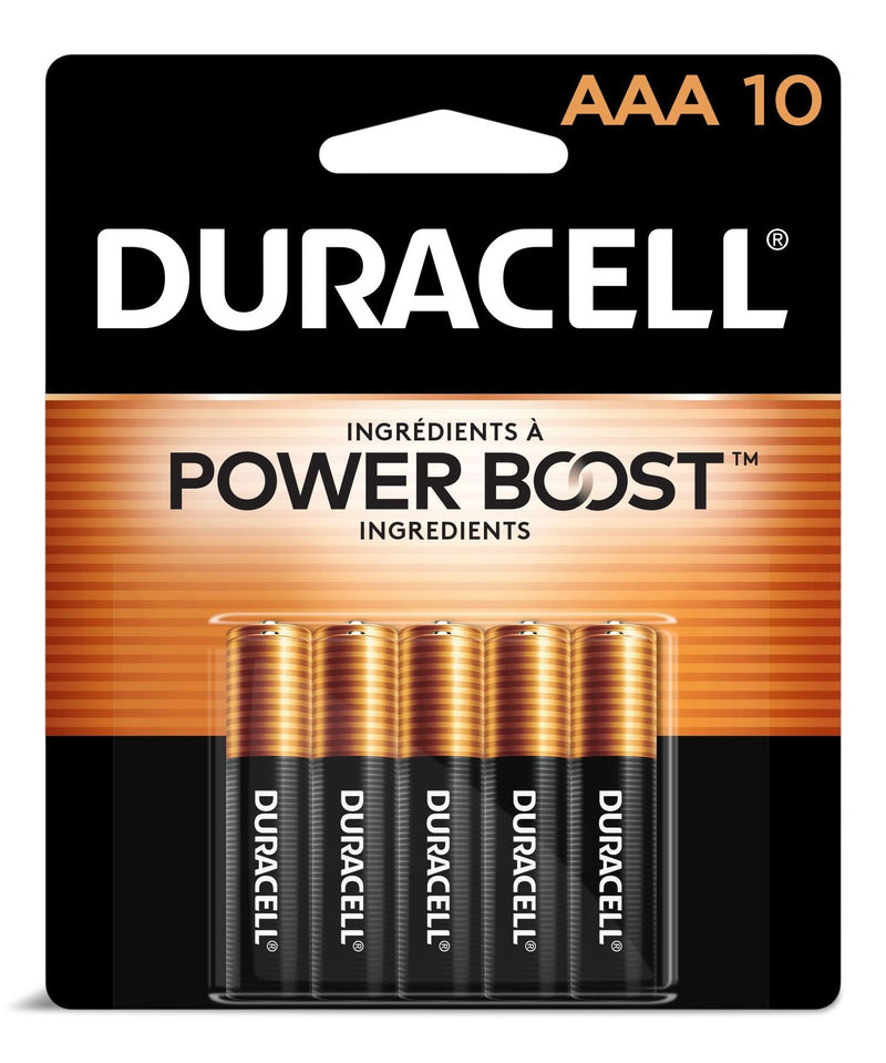 Duracell Coppertop AAA Alkaline Batteries, All Purpose, 10-pk R0