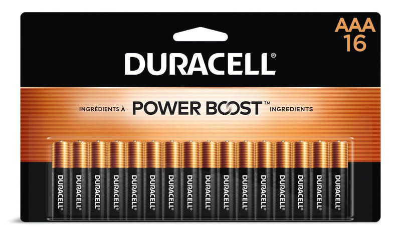 Duracell Coppertop AAA Batteries, Alkaline,16-pk J9