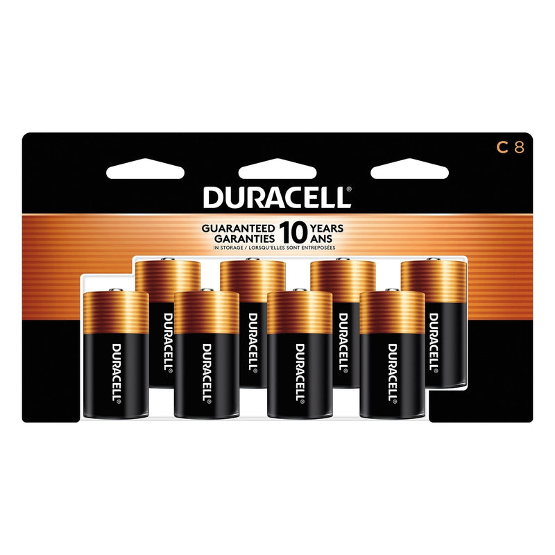 Duracell Coppertop C Alkaline Batteries, All Purpose, 8-pk N8