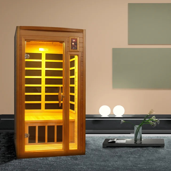 Dynamic Saunas Barcelona 1- to 2-person Infrared Carbon Sauna S6