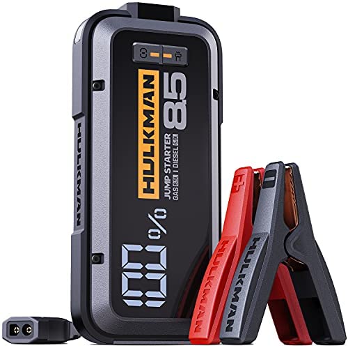 HULKMAN Alpha85 Jump Starter 2000 Amp 20000mAh Car Starter for up to 8.5L Gas and 6L Diesel Engines A4