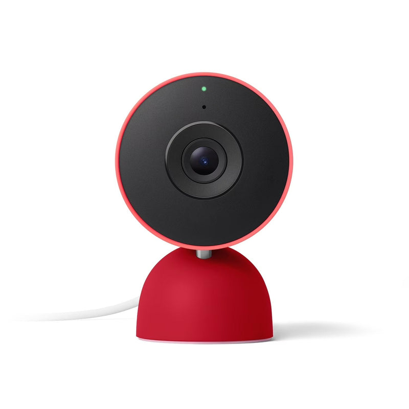 Google Nest Cam Indoor (Wired, 3rd Gen) - Indoor Security Camera with 2K Video - Works with Google Home - With Gemini - Berry Y1