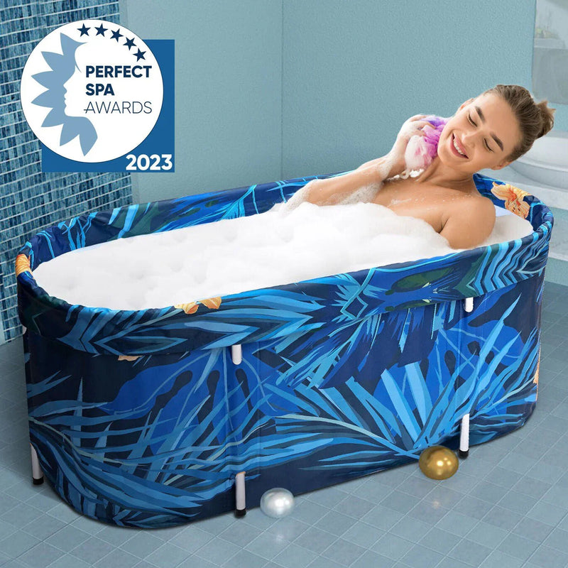 De-Stress 2023 Large Portable Folding Soaking Bathtub For Adults J1