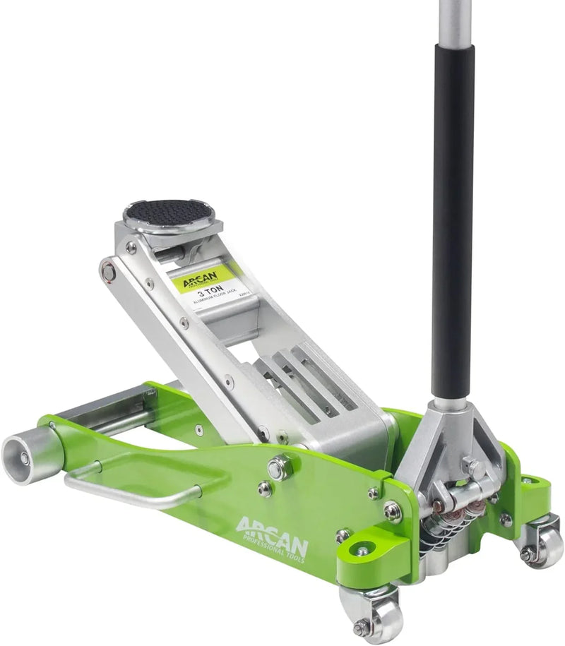 Tools 3-Ton Quick Rise Aluminum Floor Jack with Dual Pump Pistons & Reinforced Lifting Arm (A20018_A20019) G4