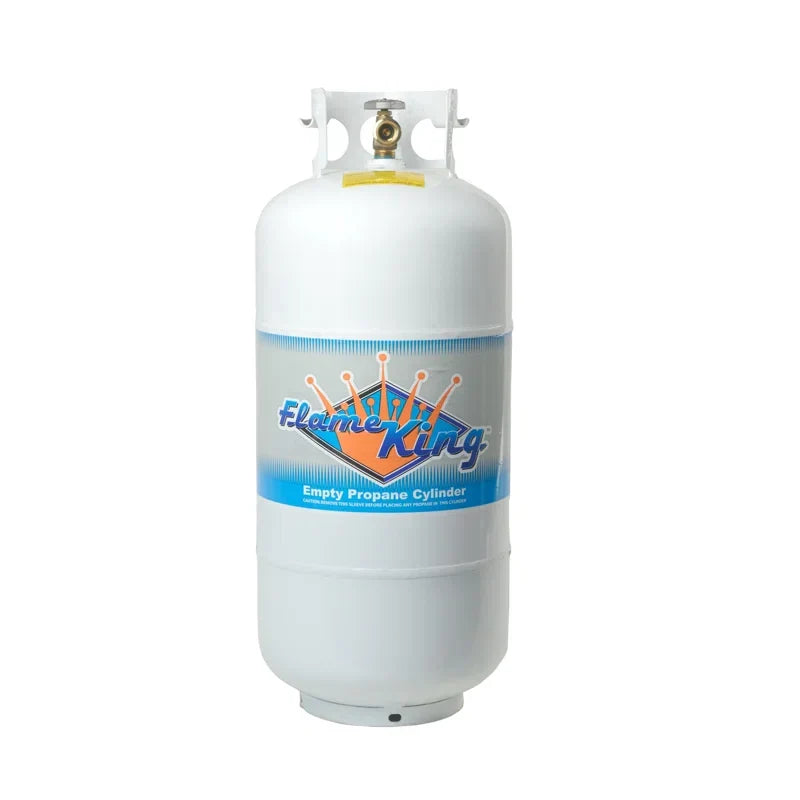 Flame King YSN401 40 lbs. Empty Propane Cylinder with Overfill Protection Device Valve F9