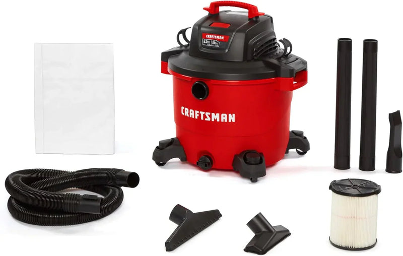CRAFTSMAN 16 Gallon 6.5 Peak HP Wet/Dry Vac, Heavy-Duty Shop Vacuum N2