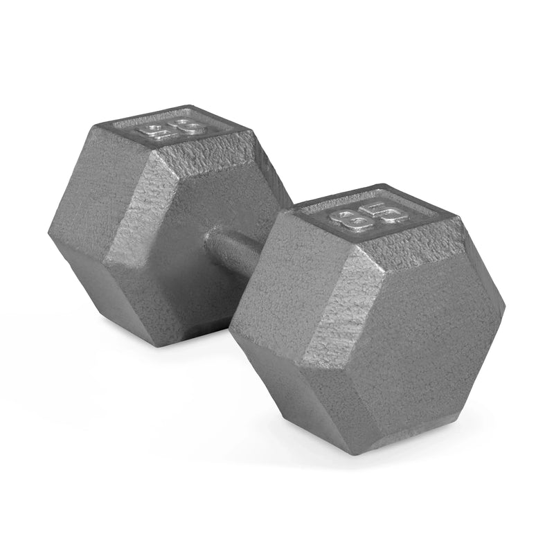 CAP Barbell 85lb Cast Iron Hex Dumbbell, Single V3