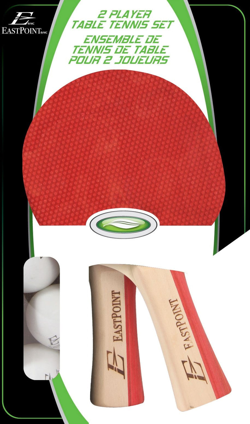 EastPoint 2-Player Table Tennis/Ping Pong Set with Paddles/Rackets & Balls, 5-pc O8