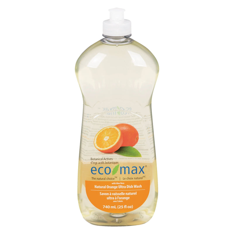 Eco-Max Natural Ultra Liquid Dish Soap, Assorted Scents, 740-mL X5