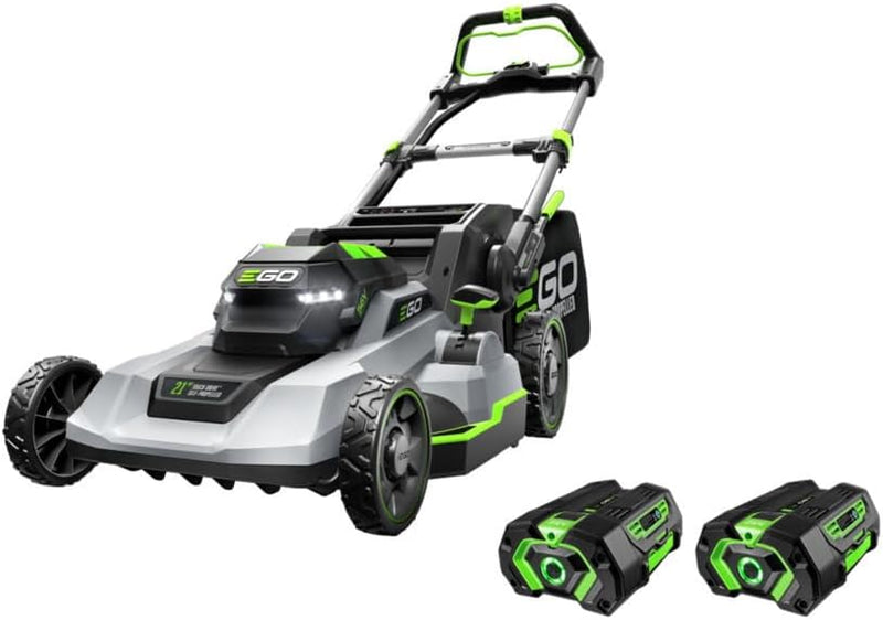 EGO Power 21-Inch 56V Self-Propelled Cordless Lawn Mower with 2x 4.0Ah Batteries & Rapid Charger, Black Z1