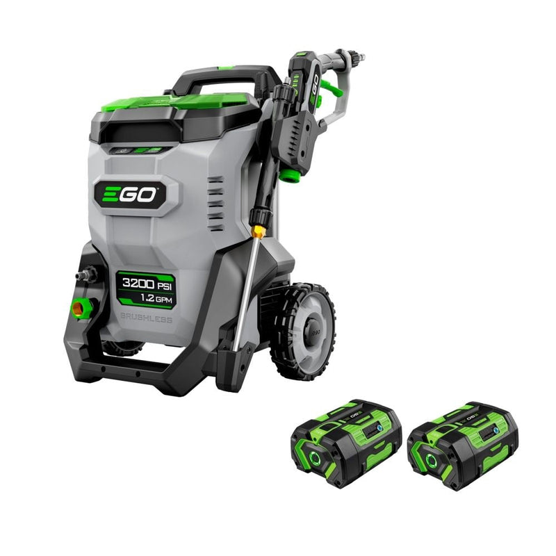 EGO HPW3204-2 POWER+ 3200 PSI Pressure Washer with 2 x 6.0Ah Batteries and 320W Charger L3