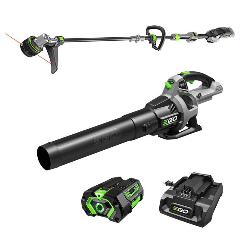 EGO POWER+ 56V 15-in String Trimmer & 530 CFM Leaf Blower Combo Kit, Includes (1) 2.5Ah Battery and (1) 210W Standard Charger, ST1502LB X1