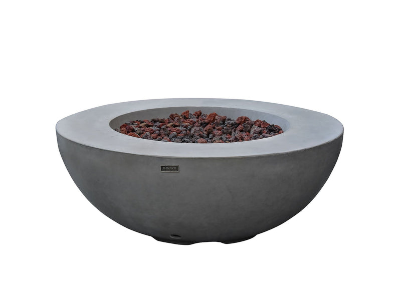 Elementi Lunar Bowl Fire Pit, Natural Gas, Light Grey, 45,000 BTU Y7