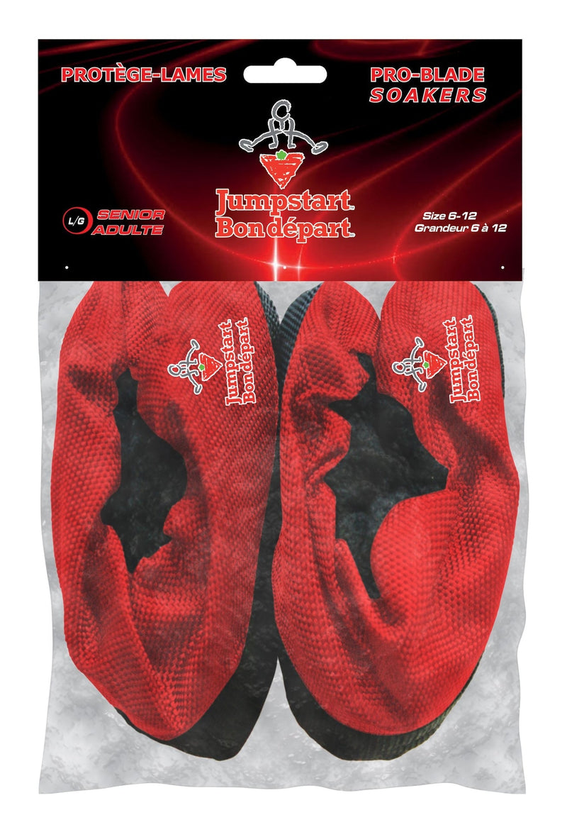 Elite Hockey Pro-Blade Soakers Skate Guards, Jumpstart Red, Assorted Sizes V6