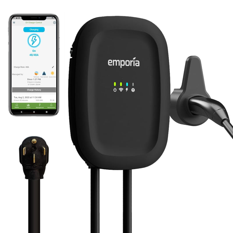 Emporia 40A Wi-Fi Level 2 NEMA 14-50 NACS EV Charger G9