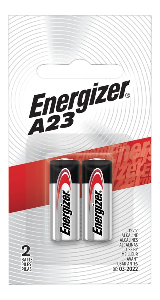 Energizer 2-pk A23 12V / 12 Volt Alkaline Batteries, Long Lasting, All Purpose P0