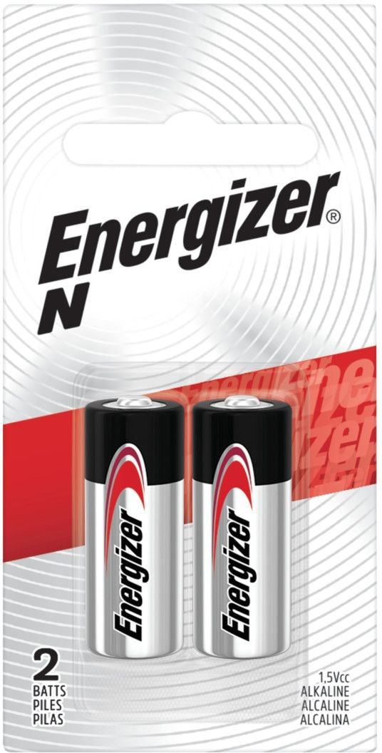 Energizer 2-pk E90 1.5V / 1.5 Volt N Size Alkaline Batteries, Long Lasting H3