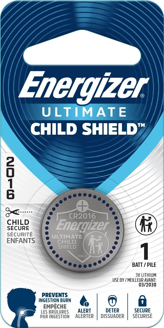 Energizer 2016 Child Shield Lithium Battery H6