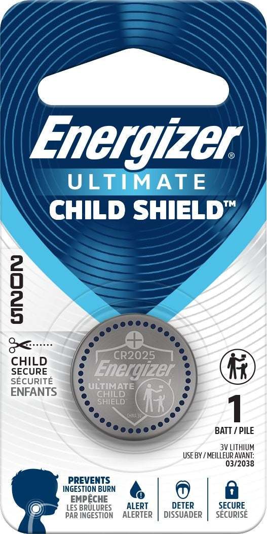 Energizer 2025 Child Shield Lithium Battery K7