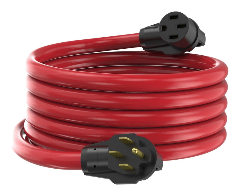 Energizer 50A 25-ft Single-Outlet RV & EV Extension Cord, Red P3