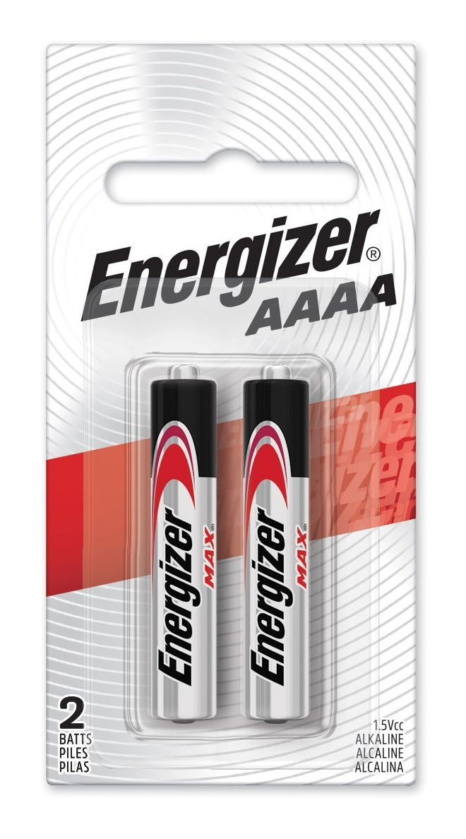 Energizer Max 2-pk AAAA Alkaline Batteries, For Small devices M3