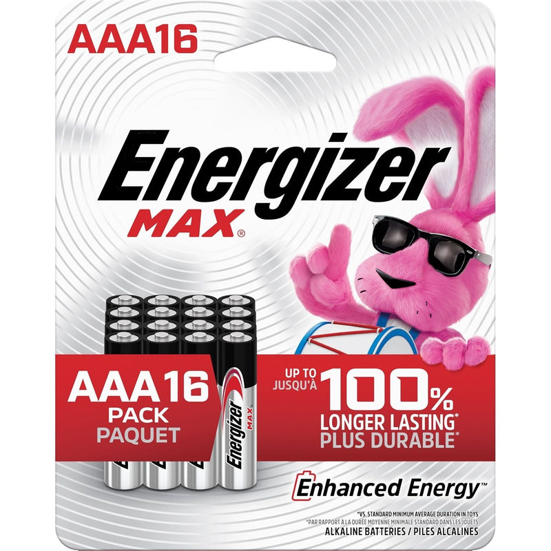 Energizer MAX AAA Alkaline Batteries, Long Lasting, All Purpose, 16-pk S4
