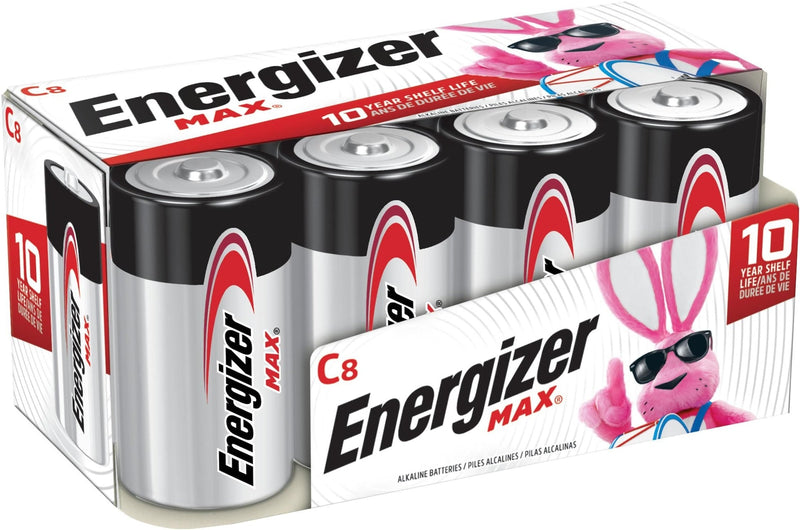 Energizer Max C Batteries, Long Lasting, All Purpose, Alkaline, 8-pk Q4