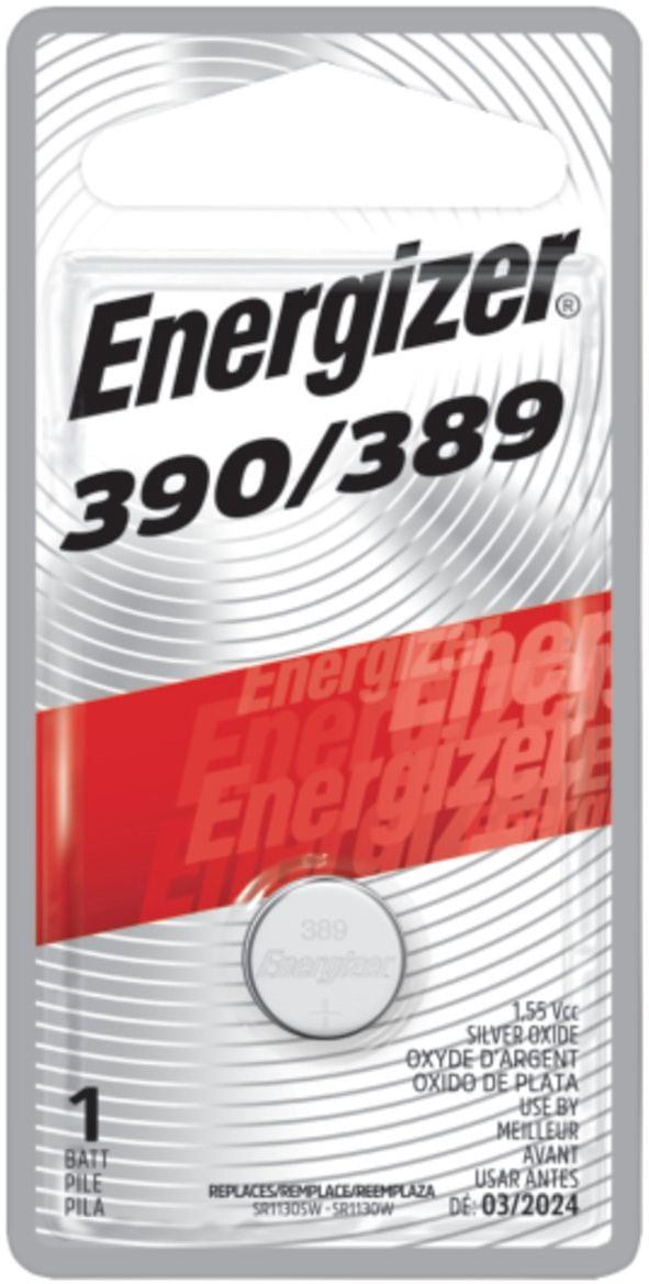Energizer Silver Oxide 1-pk 390/389 LR1130 AG10 1.5V / 1.5 Volt Button Cell Battery Q8