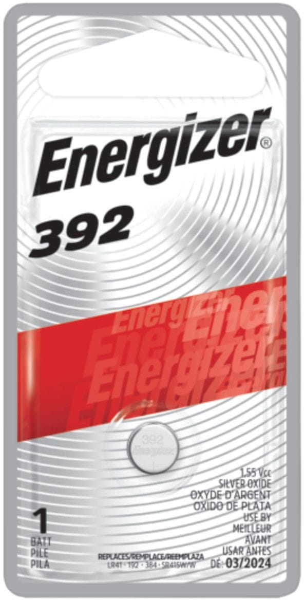 Energizer Silver Oxide 1-pk 392 1.5V / 1.5 Volt Zero Mercury Button CellBattery S7
