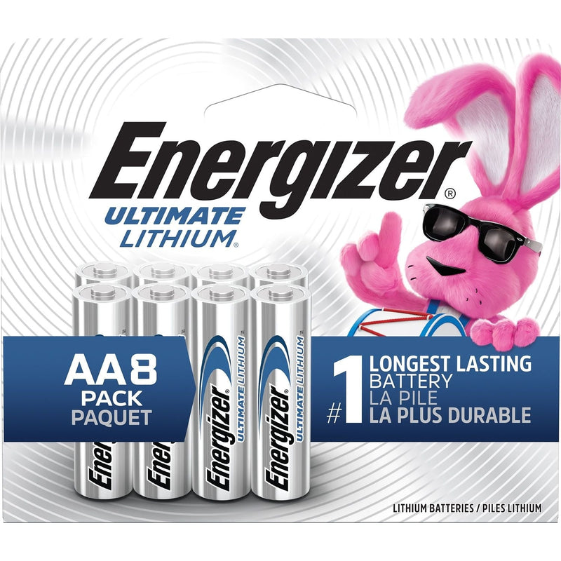 Energizer Ultimate AA Lithium Batteries, Long Lasting, All Purpose, 8-pk C1