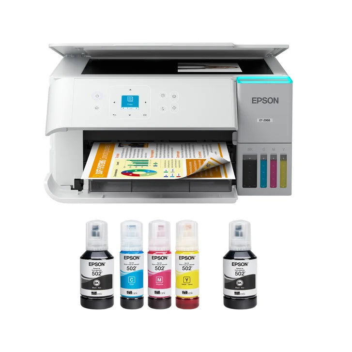 Epson EcoTank ET-2988 All-in-One Colour Supertank Printer with Bonus Black Ink Bottle H4