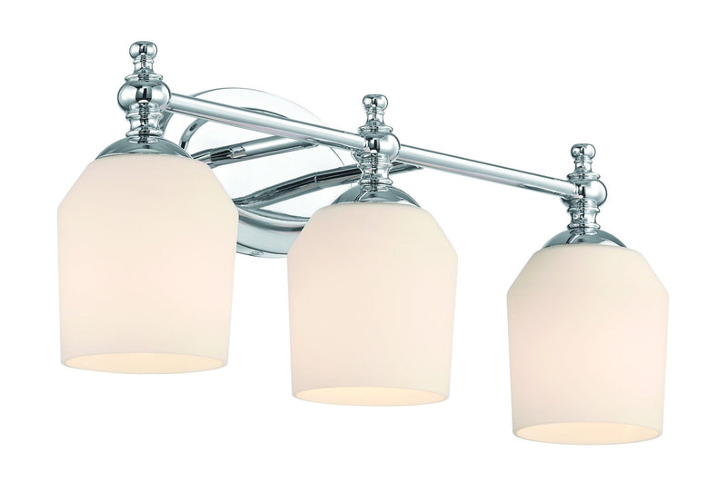 Eurofase 3 Light Vanity Light with Etched Shades X0