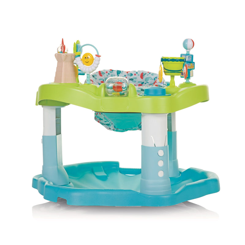 Evenflo ExerSaucer Mega Seaside Splash Activity Center, Blue F4