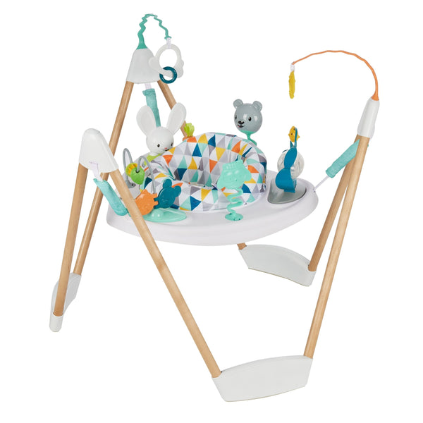 Evenflo ExerSaucer Woodland Wonder Activity Jumper, White R2