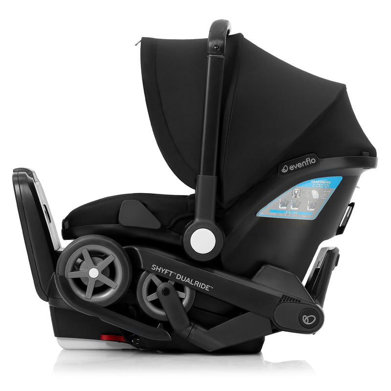 Evenflo Shyft DualRide Infant Car Seat and Stroller, Black G2