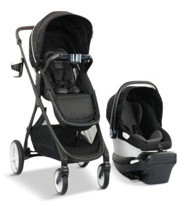 Evenflo Shyft Intuiti Travel System with Revolve LiteMax NXT & Sensory Soothe Infant Car Seat S1